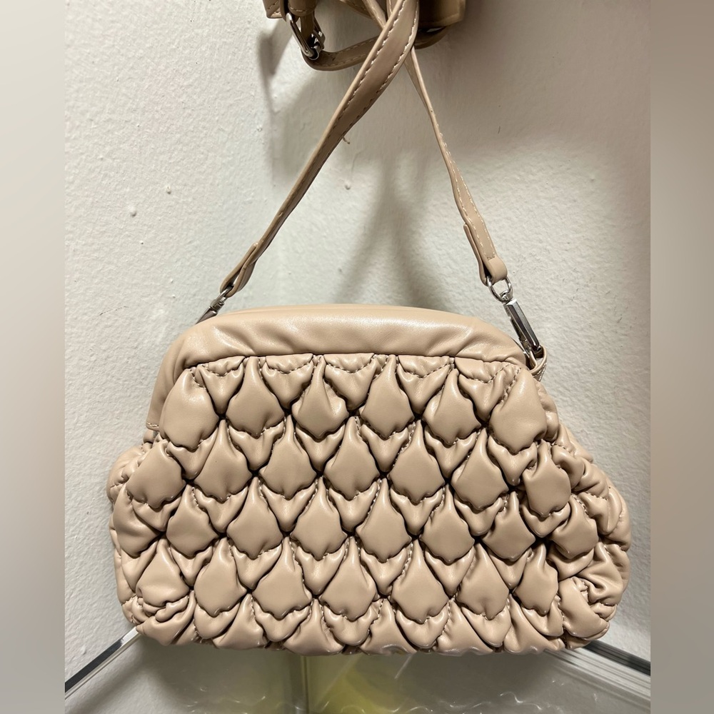 Tan Quilted Women's Bag